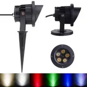 10W LED Flood Light With Rod &amp; Cap For Garden Yard IP65 DC 12-24V 4732 RGB