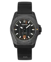 Victorinox I.N.O.X Swiss Made Rubber Strap Black Dial 26 Jewels Automatic Diver's 242023-1 200M Mens Watch With Gift Set