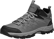 [Generic] Men's Hiking Shoes Waterproof Trekking Boots Non Slip Mid Camping Outdoor Walking Work Boots