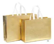 Shopping Bag, Gift Bag, Reusable Bag With Metallic Lamination Luxury look 5 Bags