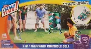 WHAM-O GAME TIME 2 IN 1 BACKYARD CORNHOLE AND GOLF SET