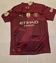 Puma Youth Manchester City Jersey Shirt Red ~ Sz XL ~ NWT