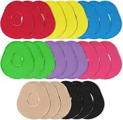 Huakaile 24 Pack G7 Adhesive Patches, Breathable Waterproof Over Patches, Pre-cut Sensor Patches with Holes, Flexible Overlay Patches Covers Guard for 15 Days Continuous Glucose Monitor (8 Colors)