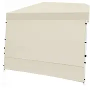 Canopy SunWall, 10x10ft Pop Up Canopy Sidewall for Instant Canopy Cream Color