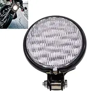 KaTur Motorcycle 5" Headlight Head Lamp Light DC 12V Motorbike Headlamps White for Harley Bobber Choppers Touring Custom Bikes