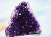 Super Purple Amethyst Geode Cathedral URUGUAY Flat Free Standing 91mm 3.8" 221ee