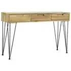 Solid Teak Console Table 120cm Entry Hallway Display Desk Stand Unit vidaXL
