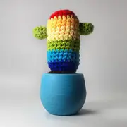 Mustard - Crochet Cactus - Rainbow