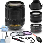 Nikon AF-S DX NIKKOR 18-140mm f3.5-5.6G ED VR Lens + Filter Kit Bundle White Box