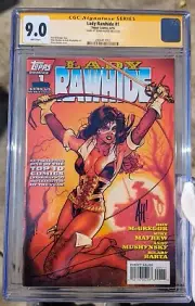 TOPPS COMIC Lady Rawhide #1 1995 CGC 9.0 Signed by Adam Hughes