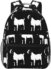 ObabO Schnauzer Blue Simple Large Capacity Backpack Business Computer Backpack Hiking Backpack Work Bag Unisex Fashion,Lightweight