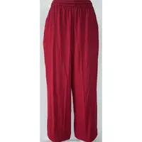 在飛比找蝦皮購物優惠-K15 紅色精梳棉 功夫褲 束口褲 燈籠褲 寬褲 有口袋 太