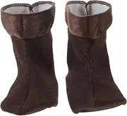 ibasenice 1Pair Plush Thermal Boot Liners Fleece Inserts for Winter Rain Boots Comfortable and Warm Shoe Accessories for Men and Women for Hiking and Outdoor Use