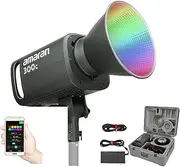 Aputure Amaran 300c RGBWW LED Video Light,300W 2500K-7500K,CRI 95+ TLCI 95+,DC/AC Power Supply,Build in 9 Lighting FX with Bowens Mounts for Filmmaking Studio Photography