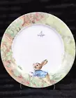 4 Beatrix Potter Peter Rabbit Easter Dinner Plates 10.5" Spring Garden Meadow