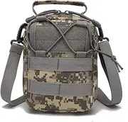 [Flower shave] Outdoor Sports Small Chest Bag, Men's Mountaineering Lightweight Shoulder Messenger Bag, Multifunctional Men's Small Chest Bag (13 * 7 * 19Cm),D
