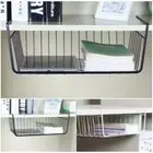 Under Desk Cabinet Shelf Table Storage Basket Rack Wire Hanging Rack Organizer