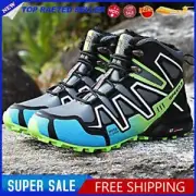 Men Climbing Shoes High Top Hiking Shoes Casual Sneakers PU for Hiking Climbing