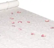 Hortense B. Hewitt Wedding Accessories Fabric Aisle Runner, 100-Feet Long, White