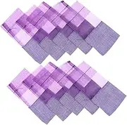 Gatuida Car Freshener Lavender Sachet Empty Bags, Floral Printing Empty for Lavender Buds, Gauze Ribbons Storage Bags,24pcs Lavender Sachet Bags