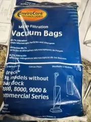 ENVIROCARE Oreck 2000/8000/9000 Micro Filtration Vacuum Bags 6 Pack