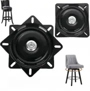2Pack Heavy Duty Bar Stool Swivel Plate, 6Inch Chair Base with Solid...
