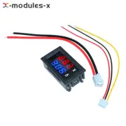 DC 0-100V 10A Voltmeter Ammeter Blue + Red LED Digital Amp Volt Meter Gauge USA