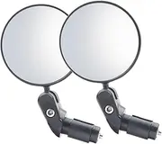Parliky 1Pair Rotatable Mountain Bike Rearview Mirrors Easy Install Bicycles Handlebar Accessories Design for Enhanced Safety and Visual Awareness