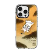 iPhone 16 Pro Clear Case MagSafe Compatible Father And Son Afternoon Nap BY BU2MA