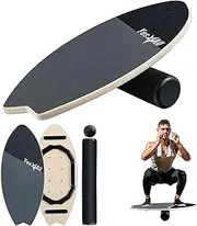 Yes4All Balance Board Sports Trainer, Surf Trainer Board With Adjustable Stoppers, Improve Core Strength and Balance Control