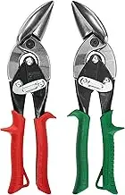 MIDWEST Aviation Snip - Left and Right Cut Offset Stainless Steel Cutting Shears with Forged Blade & KUSH'N-POWER Comfort Grips - MWT-SS6510C