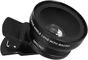 TEHAUX 1 Set Phone Lens Smartphones Mobile Phone Microscope Lens Aluminum Alloy Black
