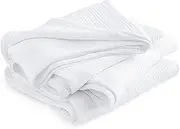 PHF 100% Cotton Muslin Throw Blanket Double Size 150x200cm, Ultra Soft Breathable 4-Layer Gauze Blanket for Summer, Elegant Home Decoration for Couch Sofa Bed, White