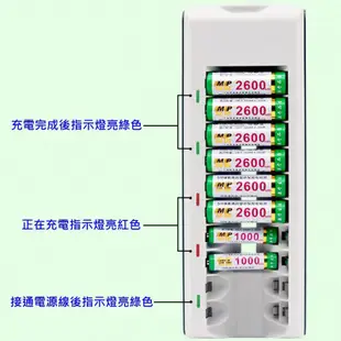 8槽充電器 3號4號電池充電器 多功能電池充電座 鎳氫充電電池【DM105】
