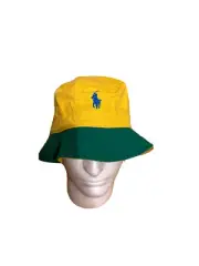 polo ralph lauren bucket Hat Large / XLarge Blue / Yellow / Green Limited Time
