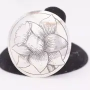 Saddle Silver Horn Cap 2" Sterling Silver Western Conchos, Bridle, Leather Work