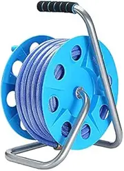 Garden Hose Cart Reel Kit, Portable Removable Storage Rack Retractable Simple Winder Including High, Pressure Water Gun Hose,15 Meters Water Pipe