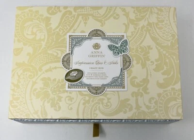 Anna Griffin Impression Dies & Inks Set Craft Box Cut & Emboss Dies Stamps Ink