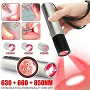 Relieve Pain Increase Healing With 630nm, 660nm 850nm Red Light Therapy Flashlight