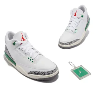 Nike Air Jordan 3 Retro 白 綠 爆裂紋 女鞋 男鞋 AJ3 【ACS】 CK9246-136