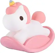 Unicorn Baby Night Light - Squishy Soft Silicone Touch Lamp, Rechargeable LED Nightlight, Dimmable with Timer, Nursery or Toddler Aesthetic Room Décor, Christening Gifts for Boy and Girl by Zoe Sage