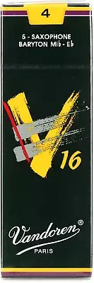 SR744 Baritone Sax V16 Reeds Strength 4; Box of 5