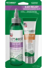 [VB10803] VETS BEST Ear Relief Wash + Dry Kit,1 Pack of 1 Piece