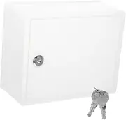 ETHZZLE Locking Milk Storage Box for Wall Home Mailbox Large Capacity Easy Mounting Use