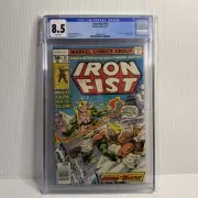 Iron Fist 14 CGC 8.5 White Pages 1st App Sabretooth Victor Creed Marvel