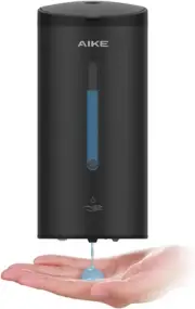 Stylish Matte Black 27oz Soap Dispenser - Wall Mounted with Infrared Sensor