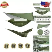 Portable Outdoor Hammock with Bug Net & Tent Tarp - Easy Setup for Two