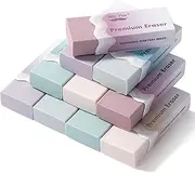 Mr. Pen- Erasers, 10 Pack, Wavy Sleeve Pencil Eraser, Morandi Colors, Erasers for Pencils, Mr Pen Eraser for School