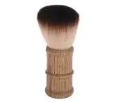 Hair Cutting Neck Dust Brush Home Salon Barber Fiber Hair Wooden Handle Face Neck Hair Dust Cleaning Brush