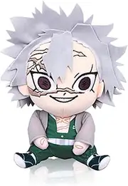20 cm Anime Plushie Nezuko Tanjirou Plush Doll Toy, Soft Kawaii Sitting Manga Figure Dolls Collectibles Gifts for Fans (Sanemi)
